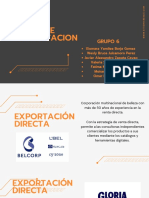 Tipos de Exportacion