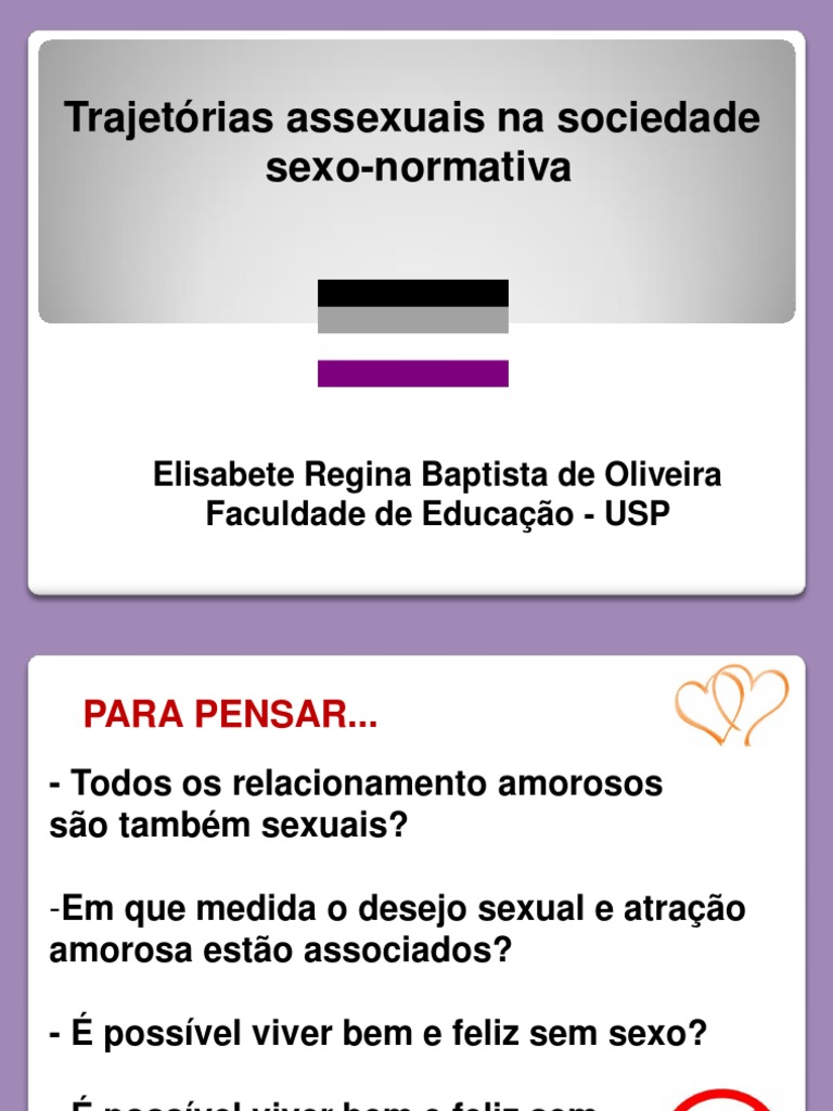 Trajetórias da Assexualidade na Sociedade | PDF | Sexo | Sexualidade humana
