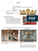 Year 6 Mosque Information Sheet 1