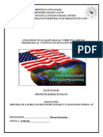 Guía Didáctica de Relaciones Entre Panamá y Estados Unidos