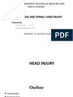 Head and Spinal Cord Injury (Ci)