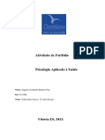 Portfólio - Ciclo 2 - Psicologia Aplicada À Saúde - 7°período, Faculdade E.F.