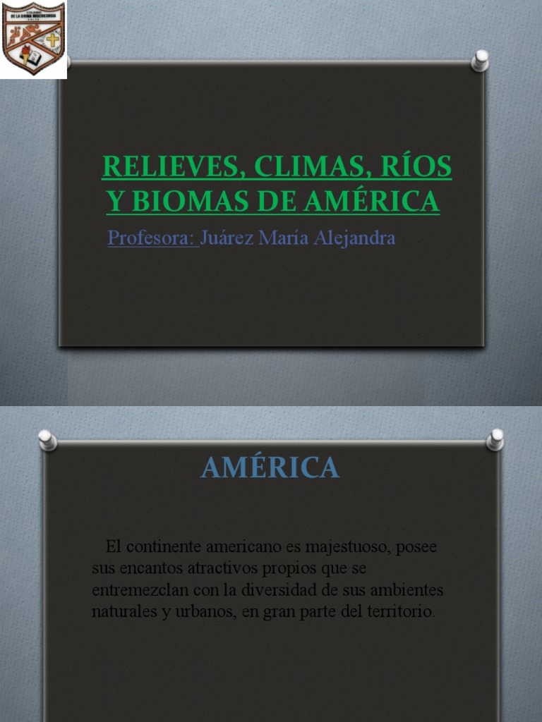 Relieves, Climas, Rios y Biomas de Ameríca PP | PDF | Ciencias sociales ...