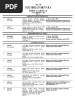 MI Senate Calendar Sept. 5, 2023