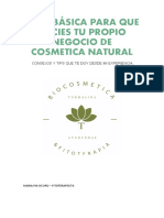 Guia Basica para Iniciar Tu Negocio de Cosmetica Natural