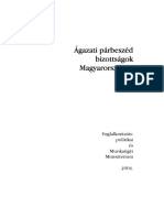 Toth Andras Neumann Laszlo Ágazati Párbeszéd Bizottságok Magyarországon V Apk - Dok - Apb - Magyarorszagon