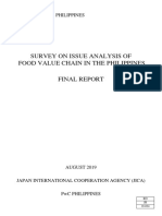 Survey On Issue Analysis of Food Value Chain in The Philippines Final Report