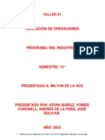 Taller #1 Simulación de Op.