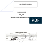 PTS - 019 - Instalación Baldosas y Cerámica