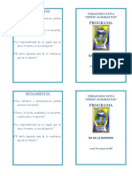 PROGRAMA 21 de Agosto