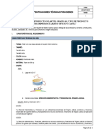 (Folders) Especificaciones Técnicas para Bienes