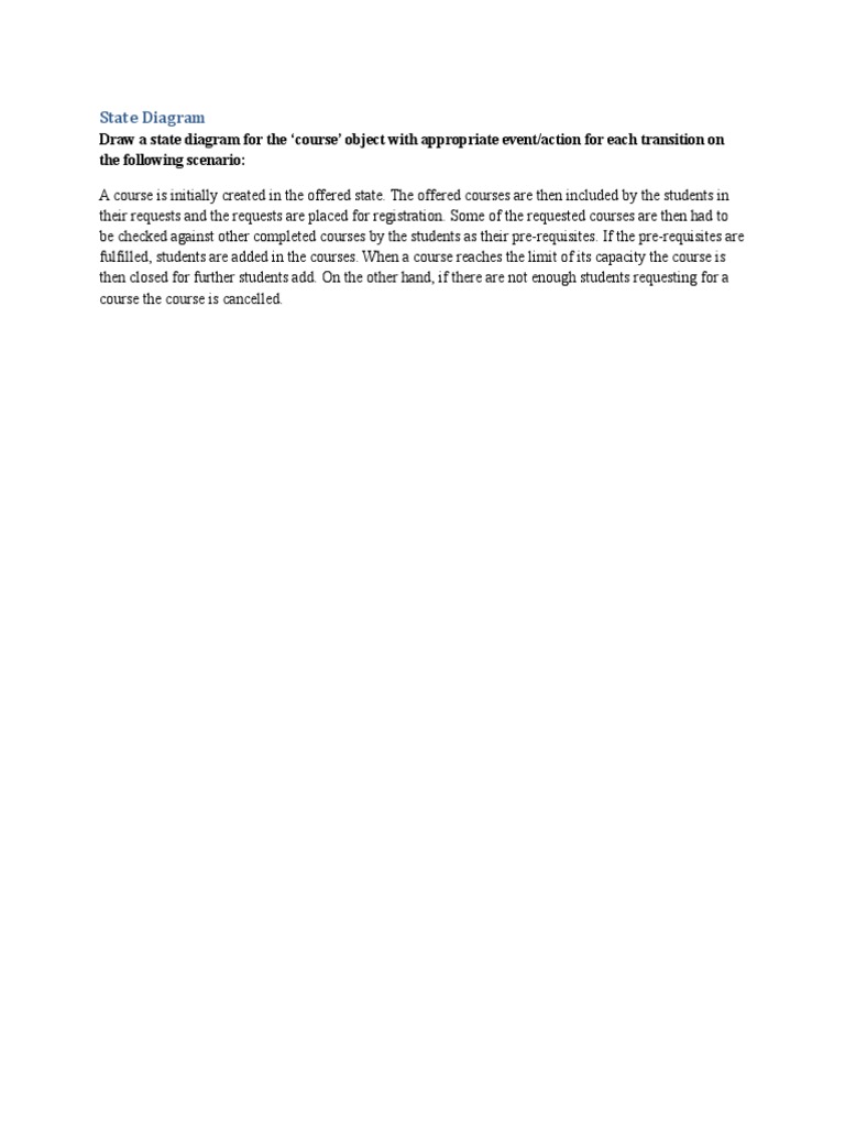 State Diagram | PDF