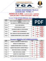 Semifinal - 4º Final - Jueves 22-12 - Fútbol 11 - Clausura 2022