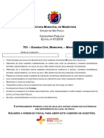 Instituto Mais 2019 Prefeitura de Mairipora SP Guarda Civil Municipal Prova