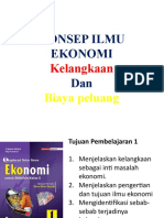 10.1 - Konsep Ilmu Ekonomi, Kelangkaan Dan Biaya Peluang