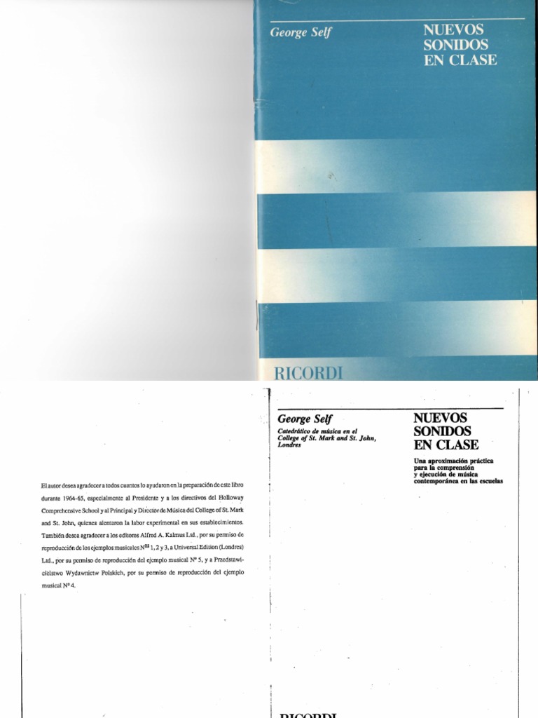 Nuevos Sonidos en Clase George Self. | PDF