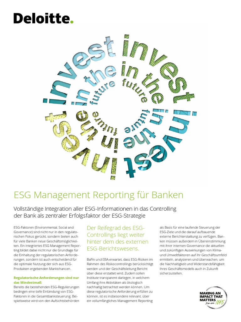 Deloitte ESG Management Reporting | PDF