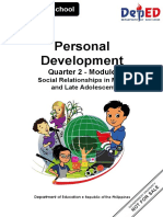 PerDev - Q2 - Module 2 Social Relationships in Middle and Late Adolescents EDITED