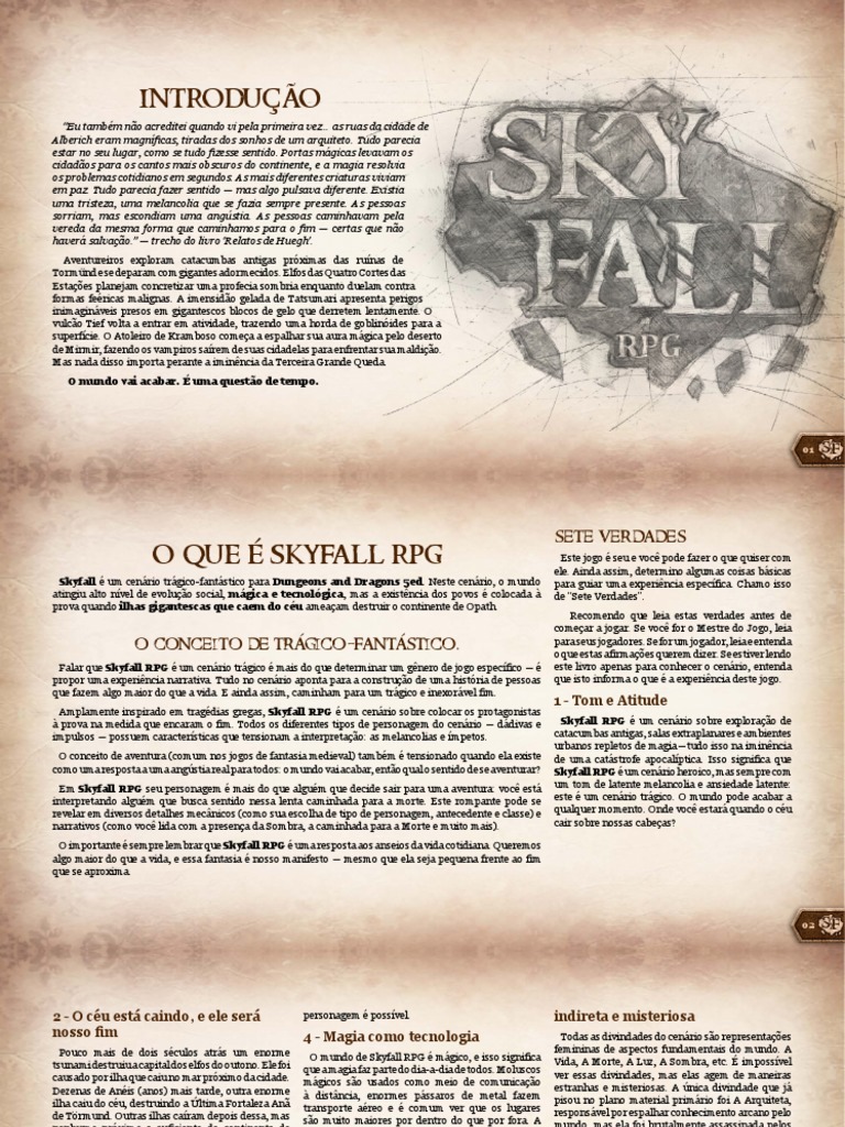 Regras alternativas para usar gravidade em seu RPG de mesa