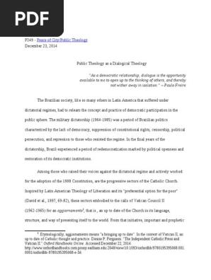 Paper on Public Theology