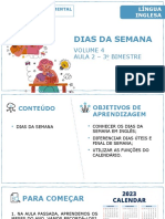 Dias Da Semana: Aula 2 - 3 Bimestre