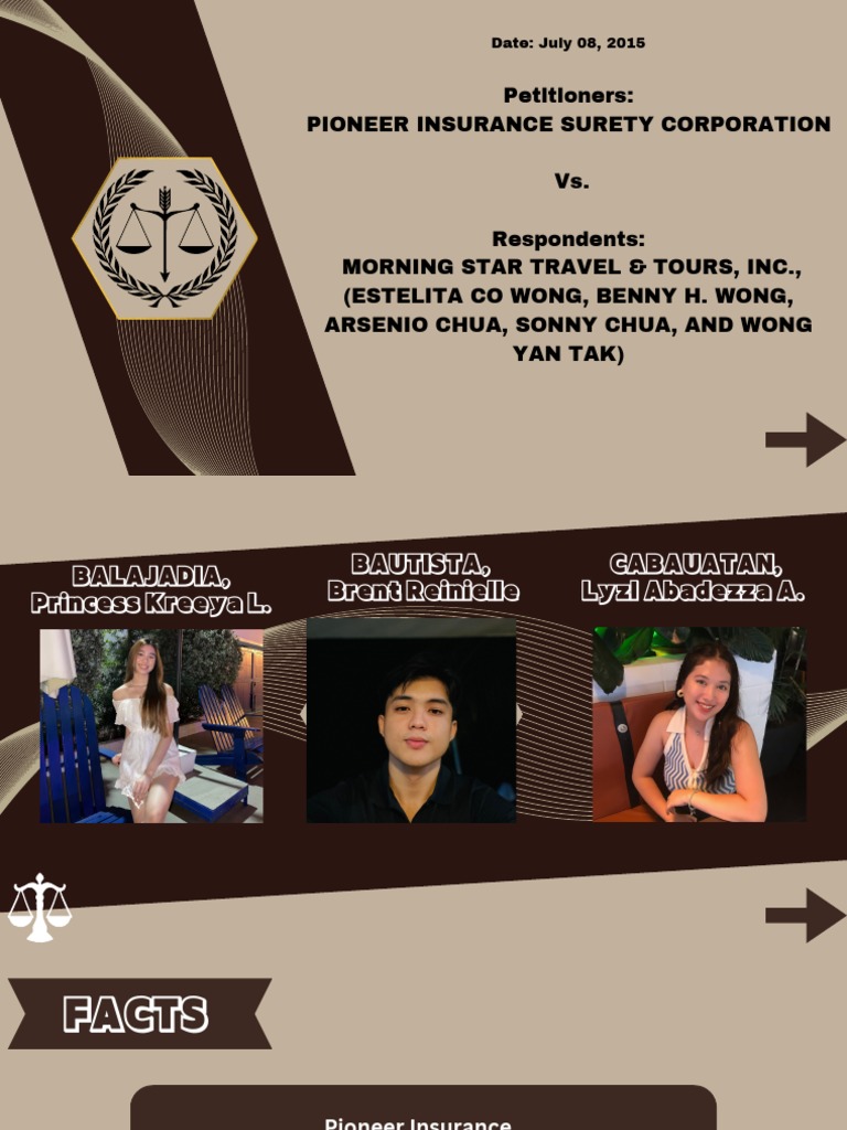 Pioneer insurance surety corporation petitioner vs morning star