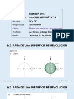 Áreas de Superficies de Revolución