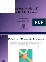 Democratic Evaluation Model