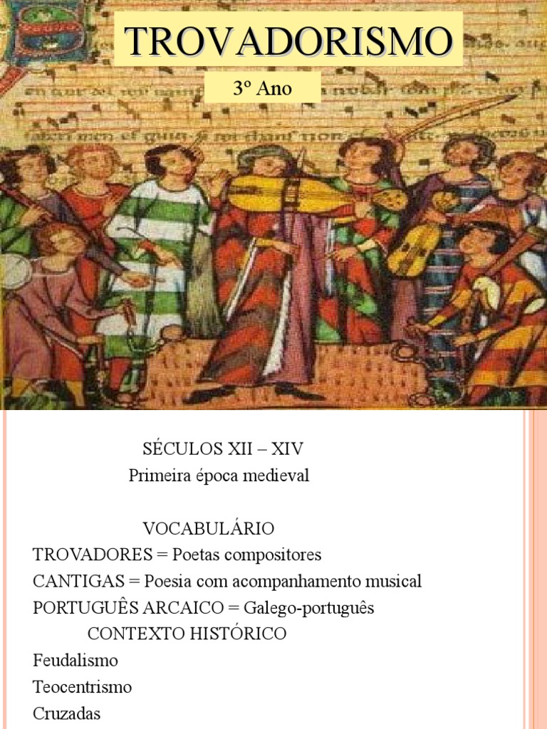 Trovadorismo: Poesia Medieval Portuguesa | PDF