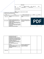 Planilla de Planificación Diaria. Plan Clase A Clase