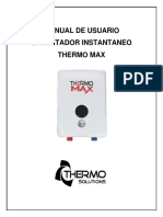 Manual de Usuario Thermo Max