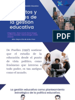 Conceptos y Enfoques de La Gestión Educativa.