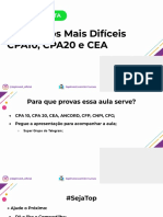 02 07 2022 Conteúdos Mais Difíceis CPA 10, CPA 20 e CEA 1