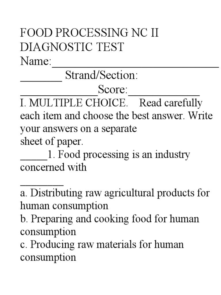 Food Processing NC Ii PDF Pressure Cooking Fruit Preserves