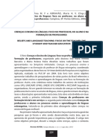 Crenças e Ensino de Línguas Foco No Professor, No Aluno e Na Formação de Professores