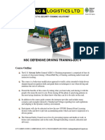 NSC-TLL Defensive Driving 4 HR Course Outline