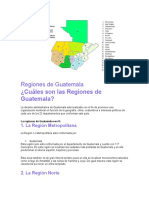 Regiones de Guatemala