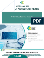 Kebijakan Mutu Dan Akreditasi Klinik 210523