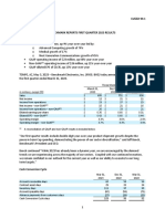 Benchmark Q1 2023 Earnings Release VF