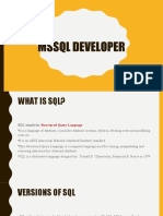 MSSQL Server 2008 Developer
