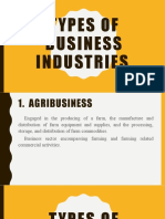 Types of Business Industries