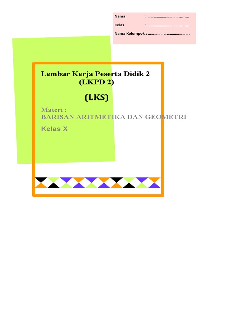 Lkpd Barisan Aritmetika Dan Geometri Pdf
