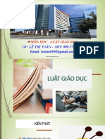 Sv. Chuyên Đề - Tổng Quan Về Luật Giáo Dục.pptx New