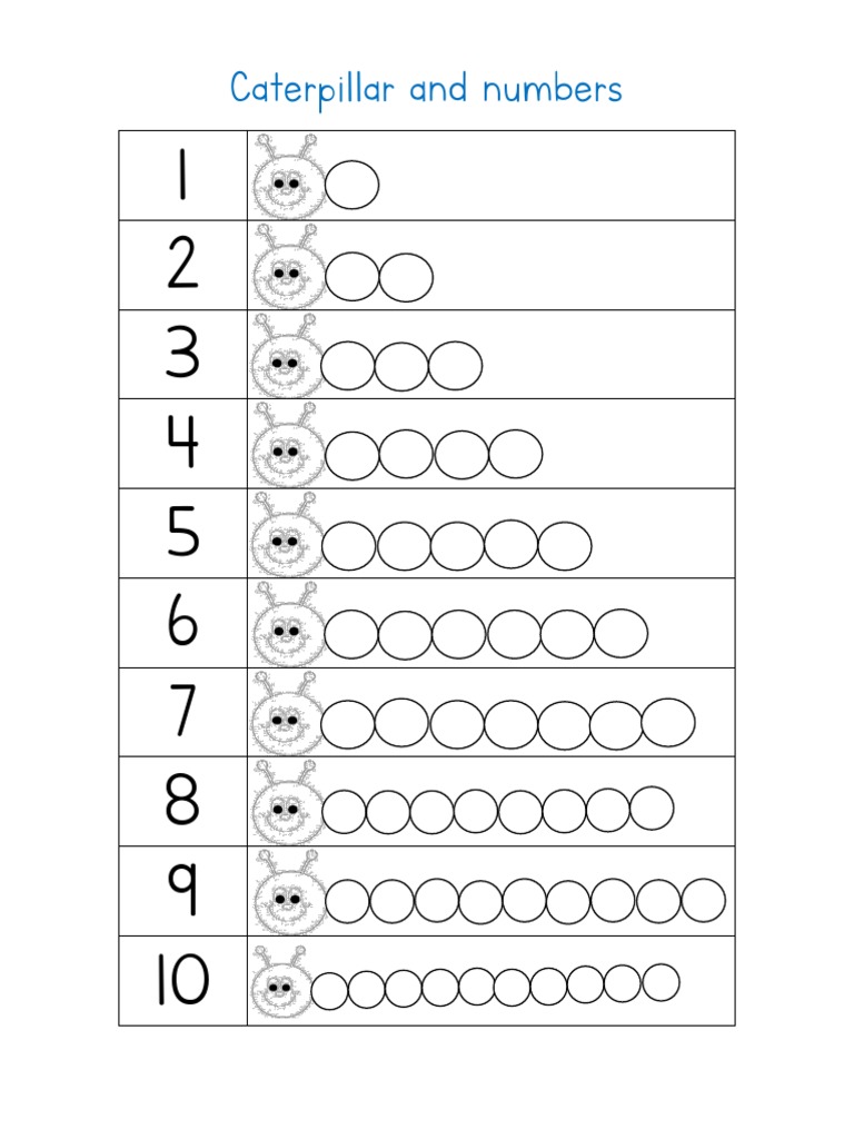 Caterpillar and Numbers | PDF