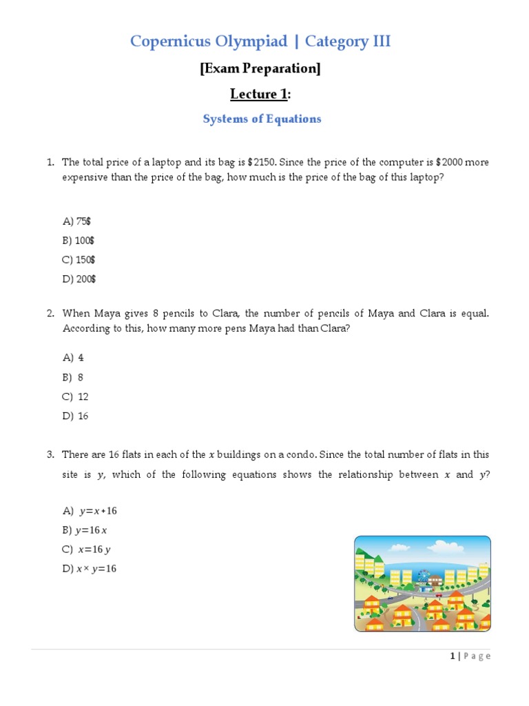 Copernicus Olympiad 2025: Math Exam Prep | PDF | Science & Mathematics