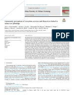 Community Perceptions of Ecosystem Services and Disservices Linked To Urban Tree Plantings