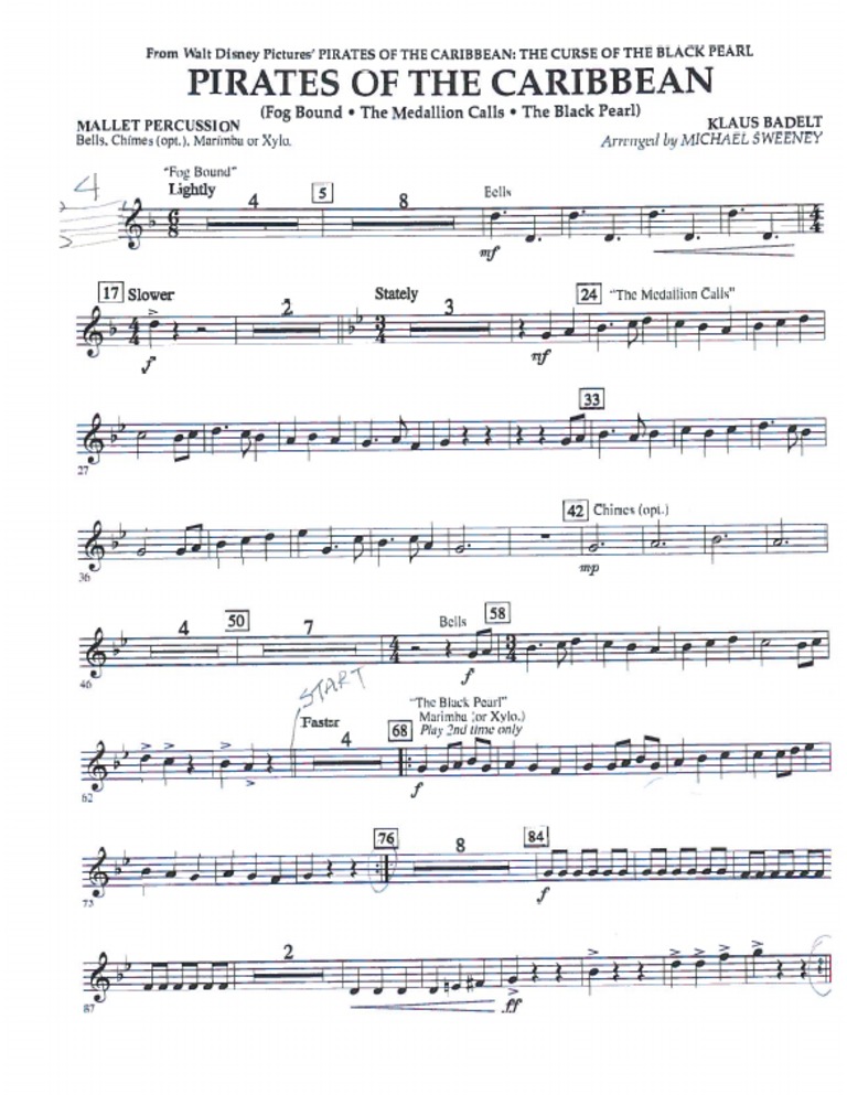 Mallet Percussion Bells, Chimes, Marimba or Xylo PDF