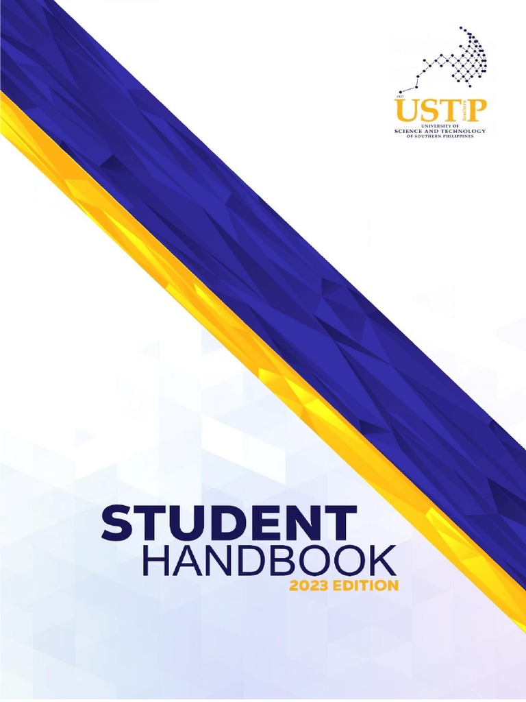 USTP Student Handbook 2023 Edition | PDF | University And College ...