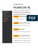 Planilha de Plano de Ac ºa Âo 5W2H - Modelo Preenchido