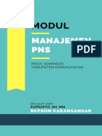 1 - Modul Manajeman PNS - MOOC Admindas